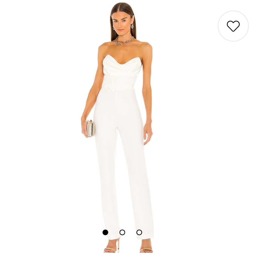 Nbd revolve white Conner jumpsuit